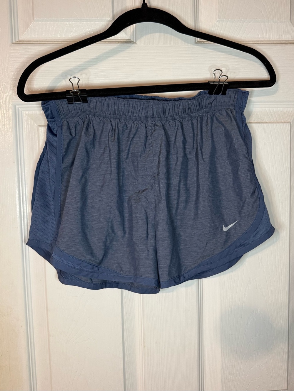 NIKE Dri Fit Athletic Shorts - Blue - Medium